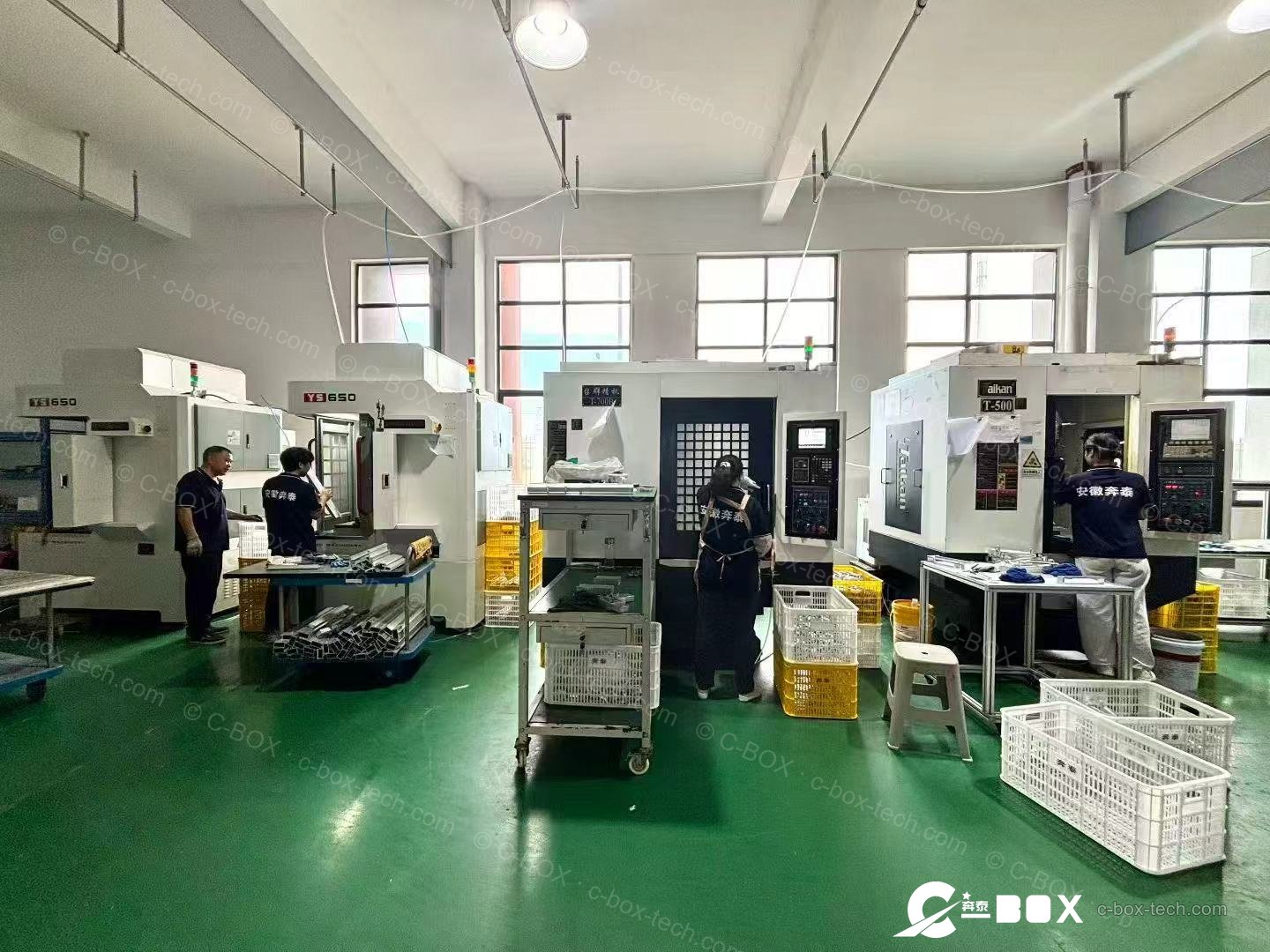 CNC machining center shop