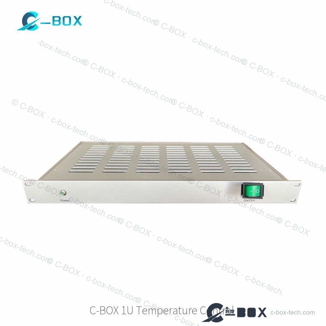 C-BOX 1U temperature-controlled rack fan unit